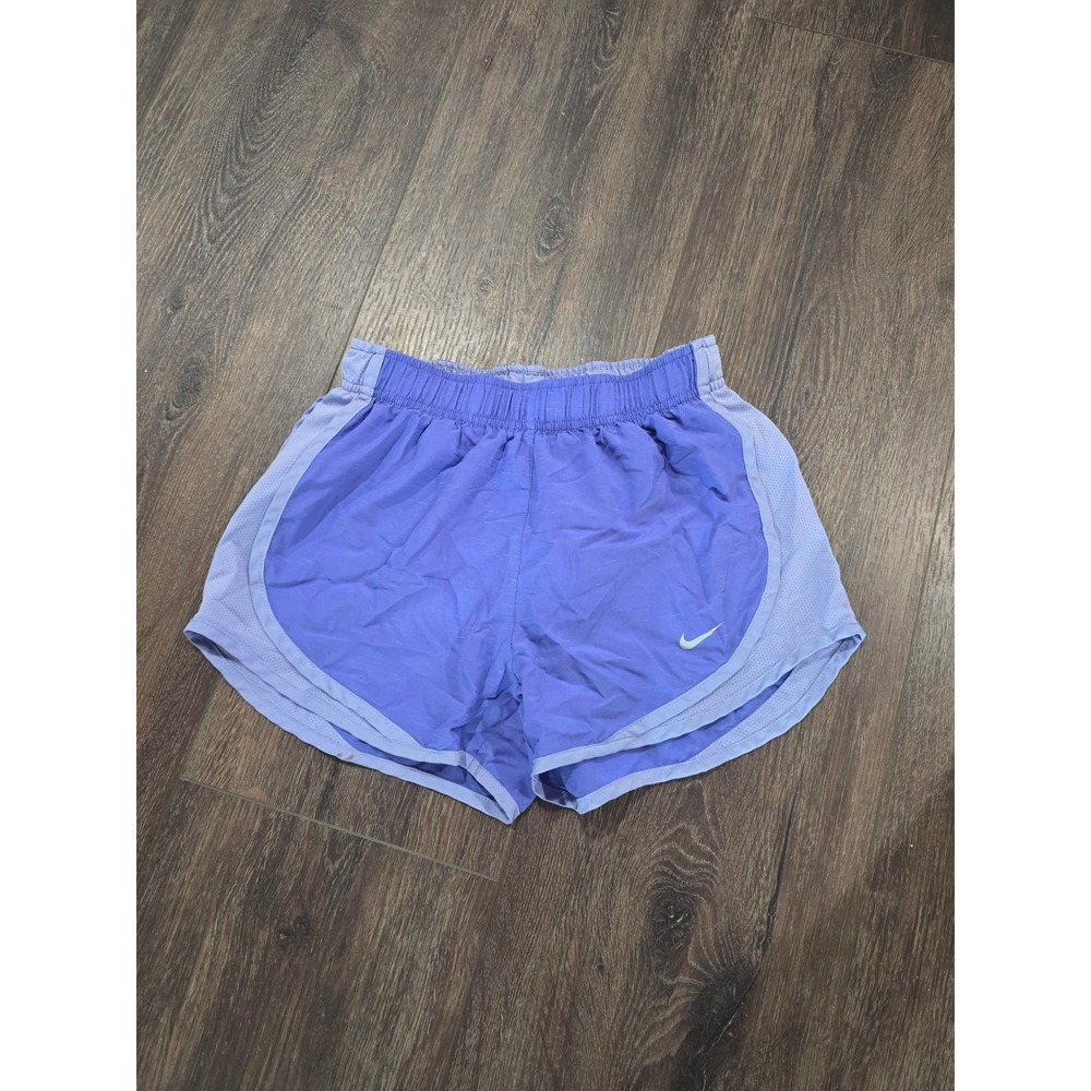 Nike Women Dry-FIT Tempo Running Shorts Purple Lavender Athletic Gym Size Medium